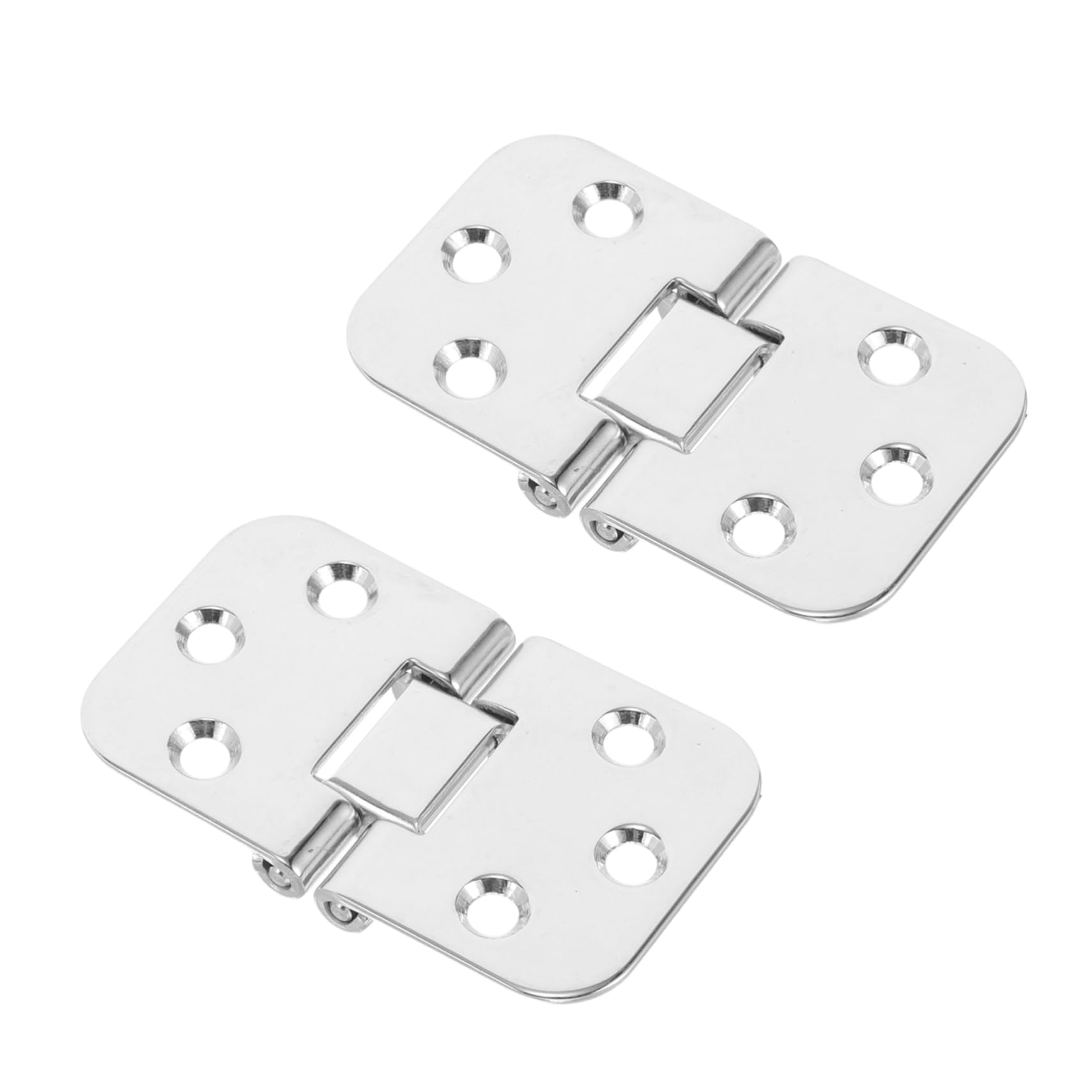 KOMBIUDA 2pcs Marine Marine Hinges Stainless Steel Folding Hinge Boat Seat Hinge Hidden for Rv Yacht