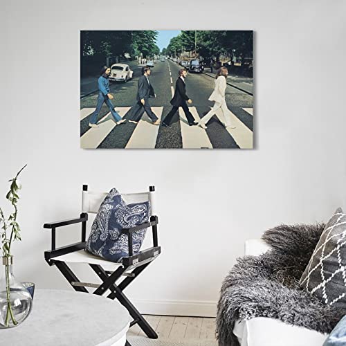 The Beatles Art Group Poster décoratif sur toile pour chambre à coucher 60 x 90 cm - Les Beatles, Paul McCartney, John Lennon, RIngo Starr, George Harrison The Beatles Art Group Poster décoratif sur toile pour chambre à coucher 60 x 90 cm – Image 6