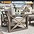 Amopatio Aluminum Patio Furniture Set, 8 Pieces Modern Metal Outdoor Furniture, Faux Wood Grain Finish Frame Patio Sofa Sets with 6" Cushion for Backyard, Beige (Included Waterproof Covers)