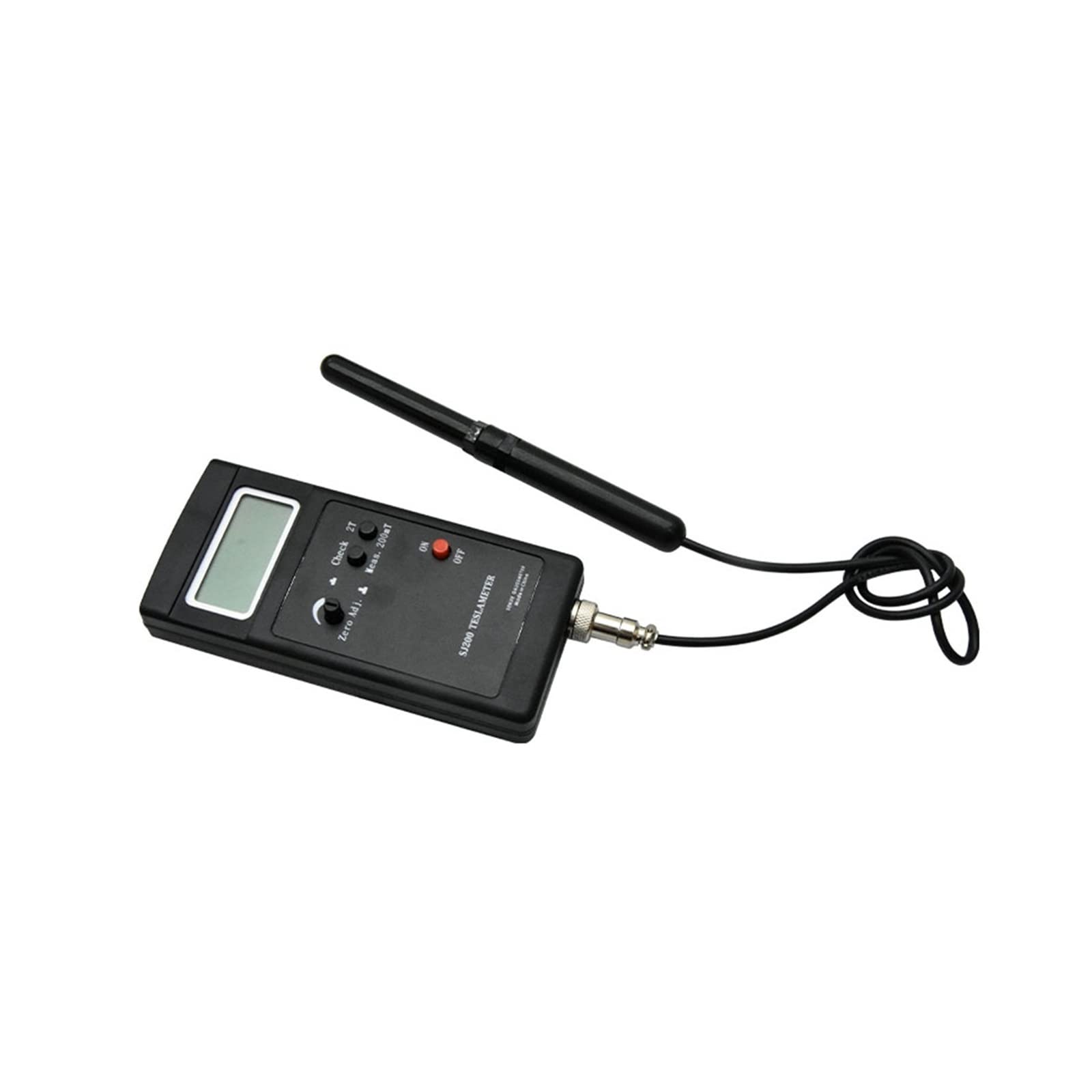 SJ200 Digitales Gaussmeter Statisches Magnetfeld Tesla Tester 0-200mT-2000mT 3 1/2LCD Standardsonde+Netzteil