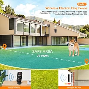   Wireless-Dog-Fence-System-for-2-Dogs-2023-Wireless-Fence-Remote-Training-Collar-Portable-Electric-Dog-Boundary-System-Rechargeable-Garden-Wireless-Fence-Suitable-for-Puppy-Small-Large-Dogs
