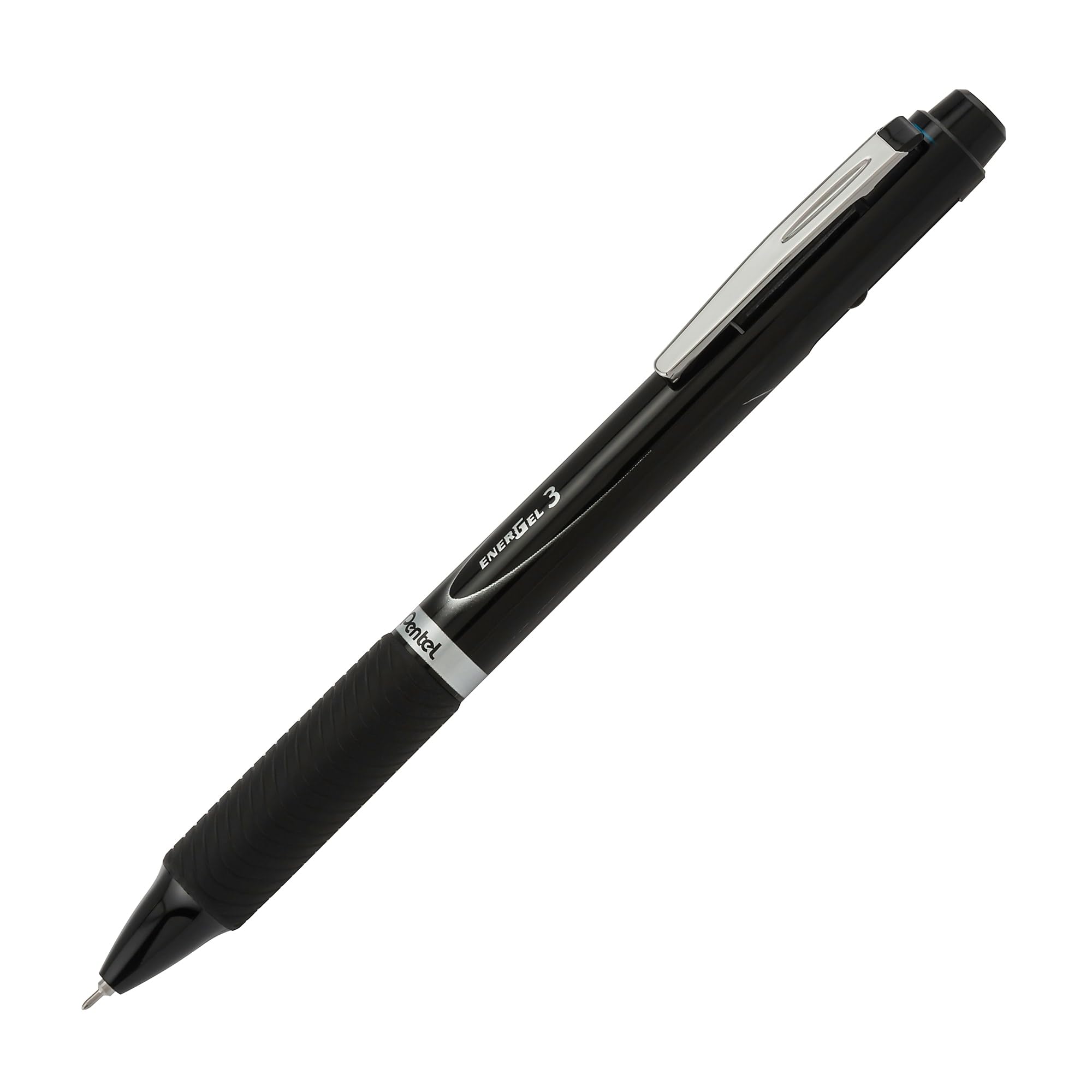 Pentel EnerGel BLC35A Multifunktions-Gelschreiber mit 3 Tinten, 0,5 mm, feine Linie, schwarzer Schaft, 12 Stück