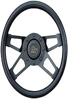 Grant 414 Challenger Steering Wheel - 13.5" Dual-Plane 4-Spoke Design, Cushioned Grip for Classic Cars