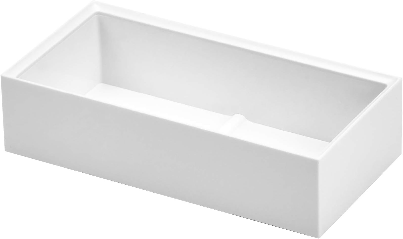 Office Konnect Desk Organizer Accessory Tray, Wide, Stacks for Desktop Storage, White