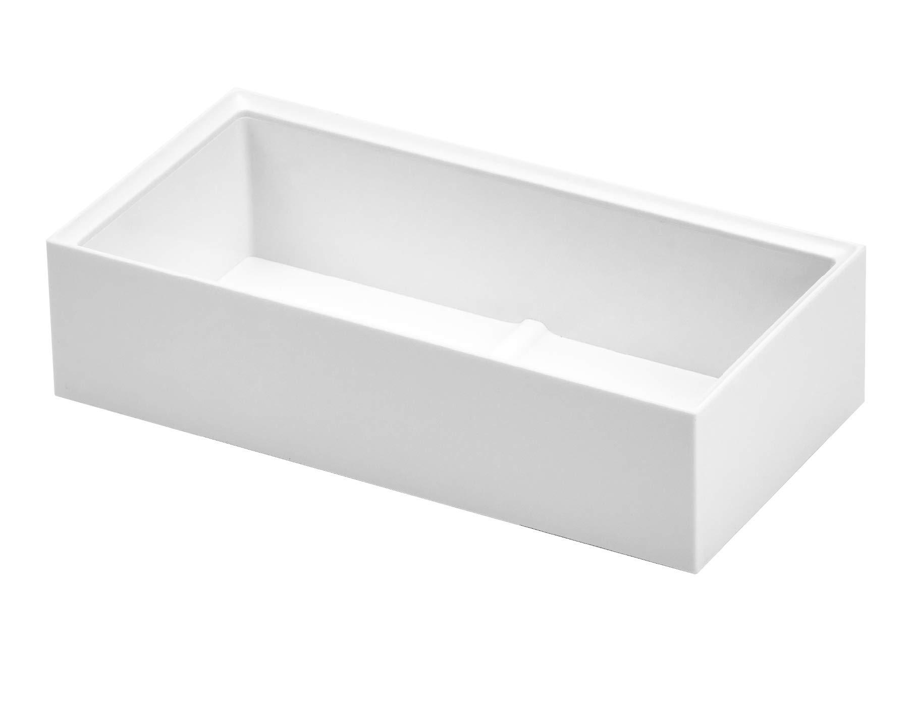 Office Konnect Desk Organizer Accessory Tray, Wide, Stacks for Desktop Storage, White