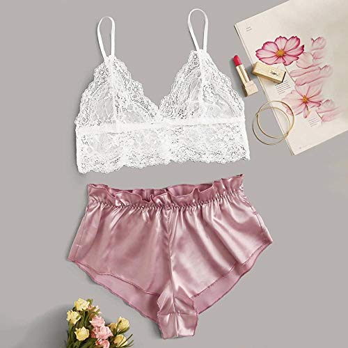 Lingerie porno et sous-vêtements sexy en satin : tenue de nuit érotique dames - 2