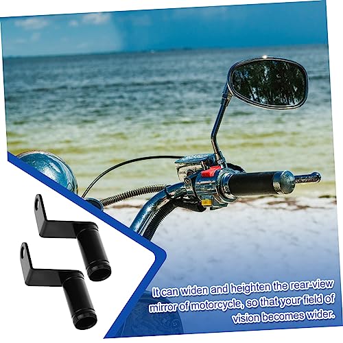 VICASKY 2 Pçs Extensão Do Espelho Suporte Do Telefone Celular Acessórios De Scooter Da Motocicleta M