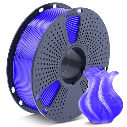 Image of SUNLU 3D Printer Filament PETG Filament 1.75mm, Less Stringing Good Layer Adhesion High Toughness, PETG Filament 1.75 ±0.02mm, 1kg Spool(2.2lbs), Transparent Purple
