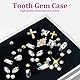 Rienan Tooth Gem kit 30 Stück Zahnschmuck set Zahnstein set Hining Smile DIY Tooth Gem kit Zahnschmuck set Edelstein Zahnstein Schmuck für Reflektierende Zahnverzierungs-Dekoration