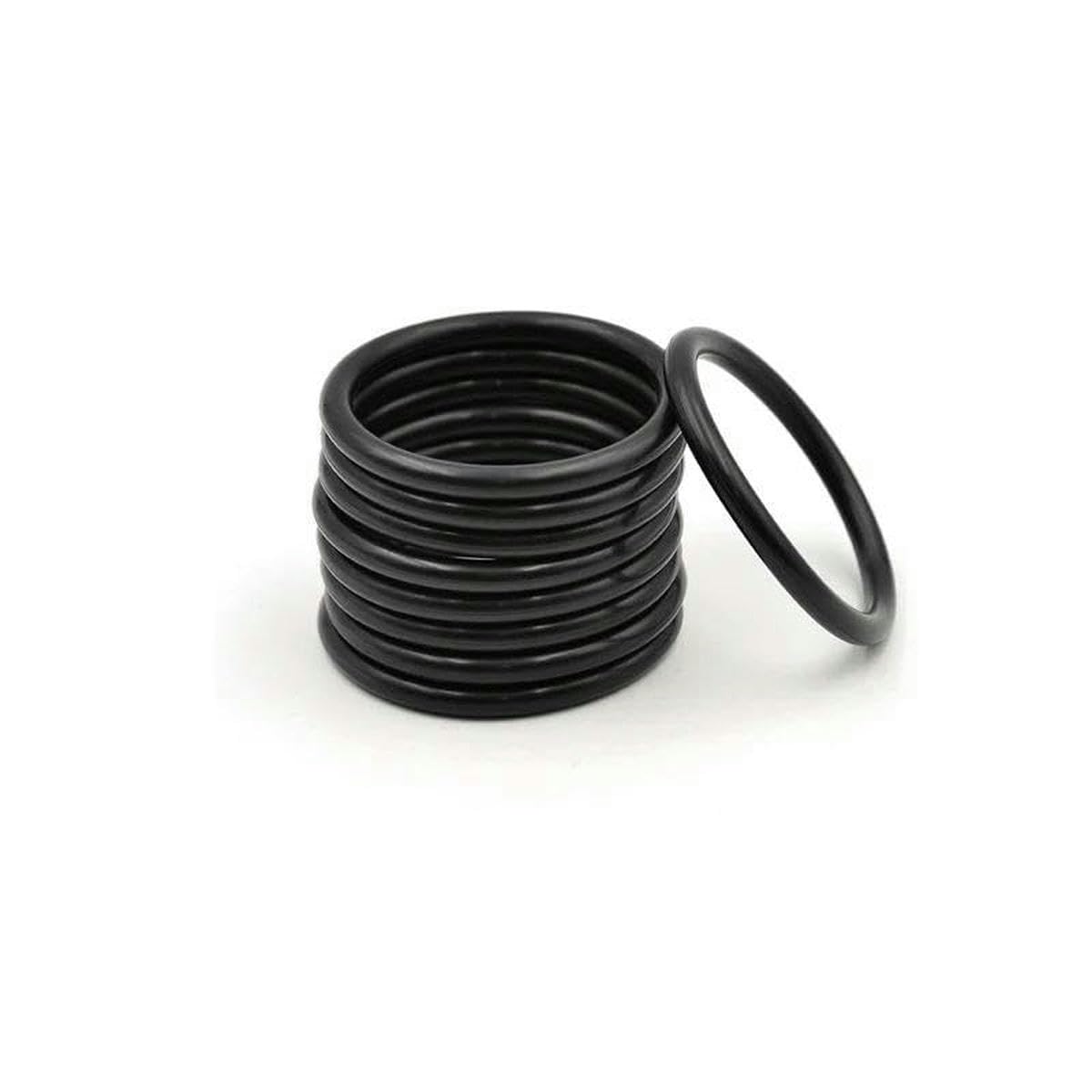 CS 3mm, durezza 90 NBR, guarnizione in gomma nitrilica, rondella di tenuta resistente alla corrosione e all'olio di tipo O rotonda-nero-3mm, ID 27mm (100 pezzi)