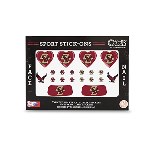 BOSTON COLLEGE EAGLES FACE AND NAIL SPORT STICK ONS-BOSTON COLLEGE TATTOOS