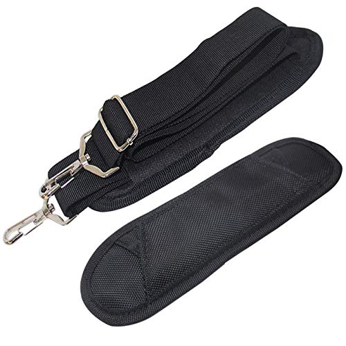 XINTUON Tasche mit Schulterpolster und Gurt, rutschfest, abnehmbar, weiches Luftkissen, universal, Metall, Schwarz Cover