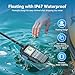 Retevis RM01P Marine Radio-RM01 Upgraded Version, IP67 Floating VHF Radio Handheld Vibration, 1750mAh, Type-C, NOAA, 88 Global Channels, Lightweight and Portable, for Coastal Fishing Kayaking(1Pack)