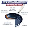 Blue Diamond 8 Inch Nonstick Frying Pan, PFAS Free Ceramic Egg and Omelette Pan, Diamond Infused Nonstick Skillet, Dishwasher & Oven Safe, Durable, Non Toxic, Metal Utensil Safe, Blue #3