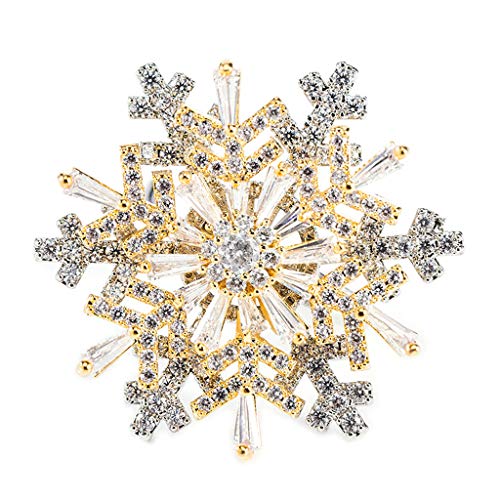 Preisvergleich Produktbild KINTRADE Shiny Rotatable Cubic Zircon Christmas Snowflake Ring offen verstellbares Zubehör