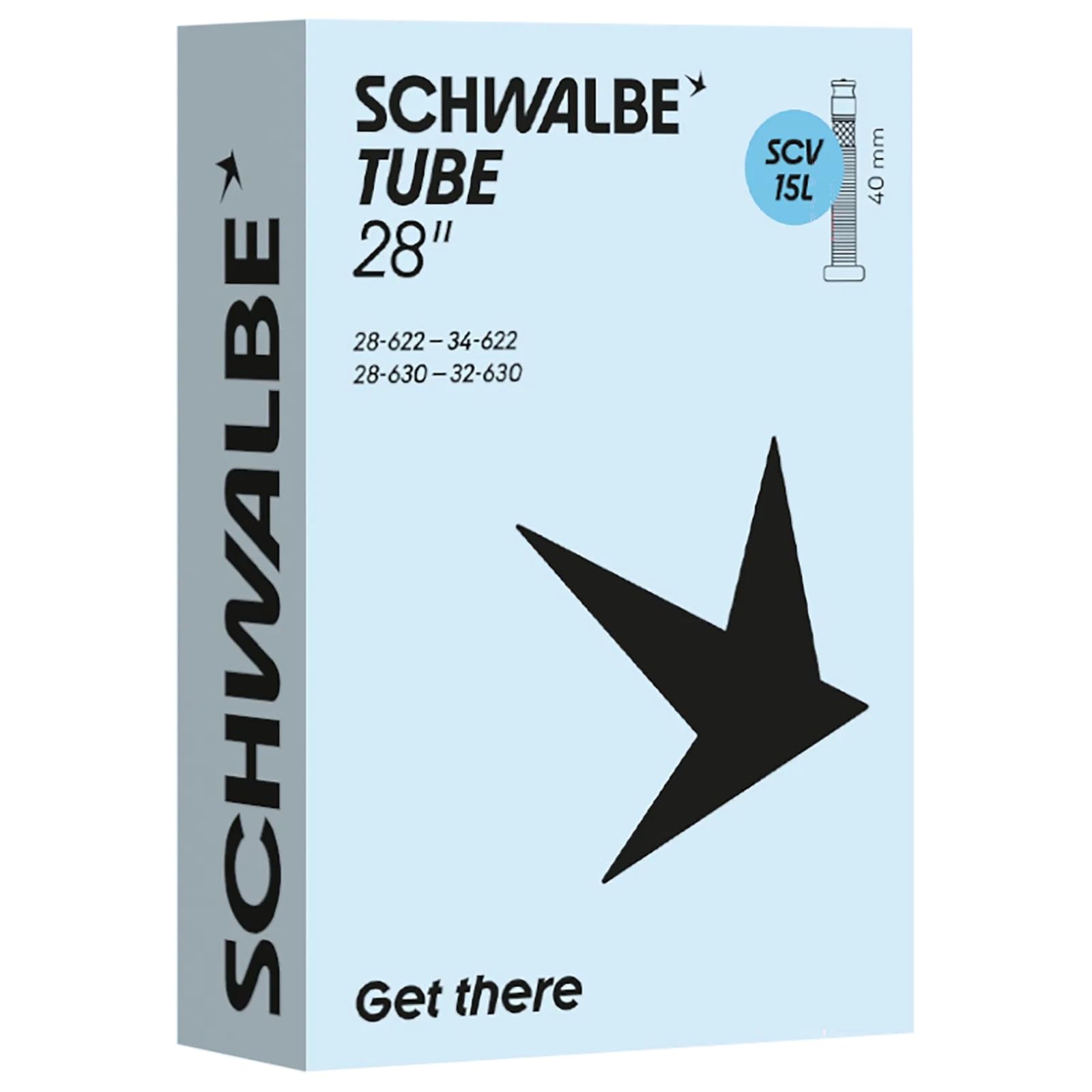 Schwalbe SCV15L Bicycle Inner Tube 28/34-622/630 IB 40 mm