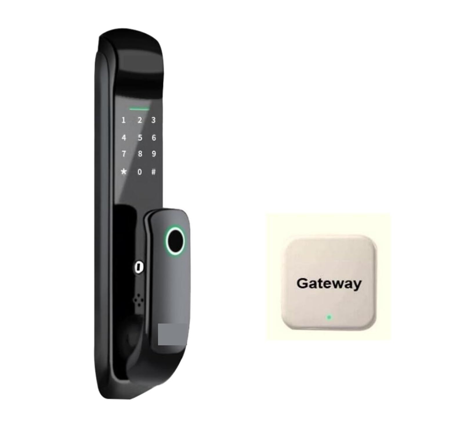 La Serratura Intelligente con Chiave for Scheda IC con Impronta Digitale for sbloccare Viene Spesso utilizzata negli Appartamenti, in Famiglia e negli uffici (Color : TT with Gateway)
