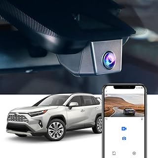 Fitcamx 4K Dash Cam Suitable for 2022 2023 Toyota RAV4 LE Limited XLE Premium Adventure TRD Off Road RAV4 Hybrid (Model B),OEM Factory Style,UHD Video WiFi,G-Sensor Loop Recording, Plug&Play,64GB Card