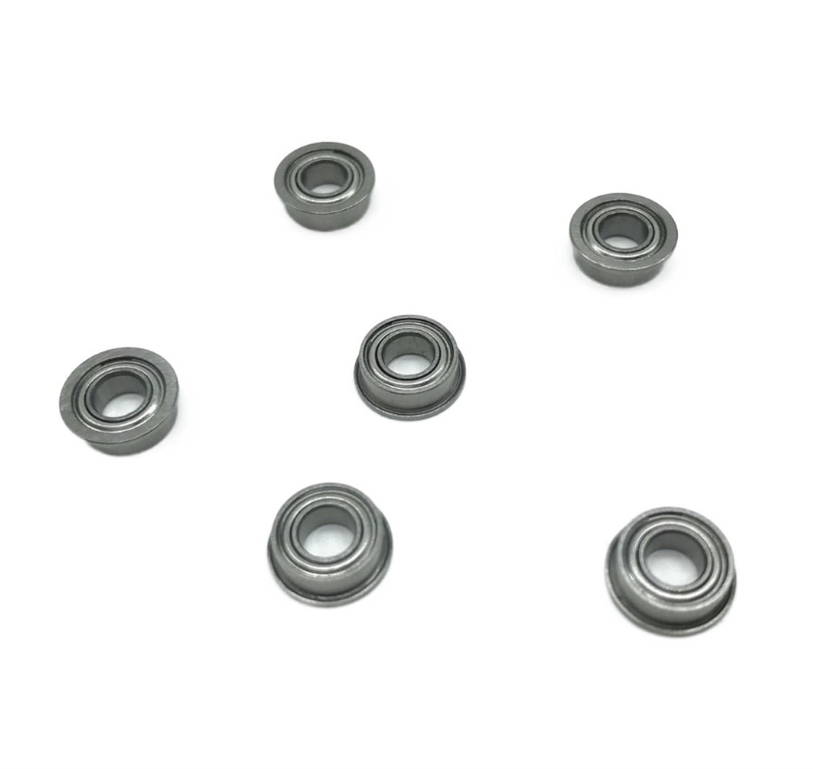 HYUJNAFZR Bimetal Seal Shield Micro deep Groove Bearing 10pcs MF84ZZ 4x8x3mm Flange Bearings Deep Groove Ball Bearing