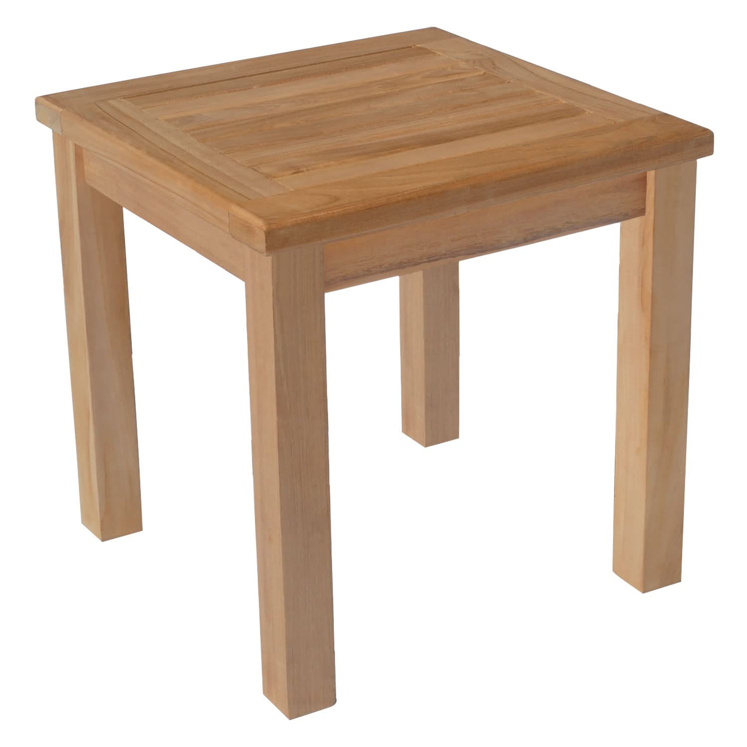 Happy Garden Table d'appoint carrée en Teck 45cm Java