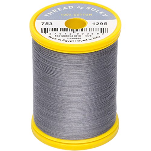Hilo Sulky Cotton & Steel 50wt, 660 yardas, color Multicolor miniatura 1