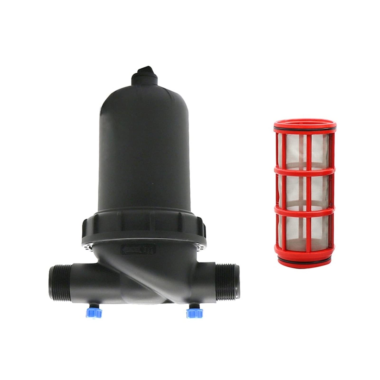Adaptador de conector de manguera 1-1/2 pulgadas 1-1/4 pulgadas 2 pulgadas 120 Malla de malla filtro de pantalla Goteo de riego Fuente de riego Riego Sprinkler Red Filtro de red 1 pieza