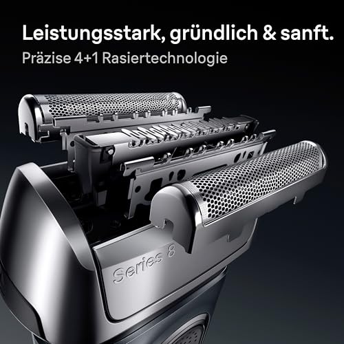 Braun Series 8 Elektrorasierer Scherkopf 83M – ORIGINAL Ersatzscherteil und Rasierer Zubehör vom Hersteller – Made in Germany, Kompatibel mit Allen S8-Rasierern – Silber 4
