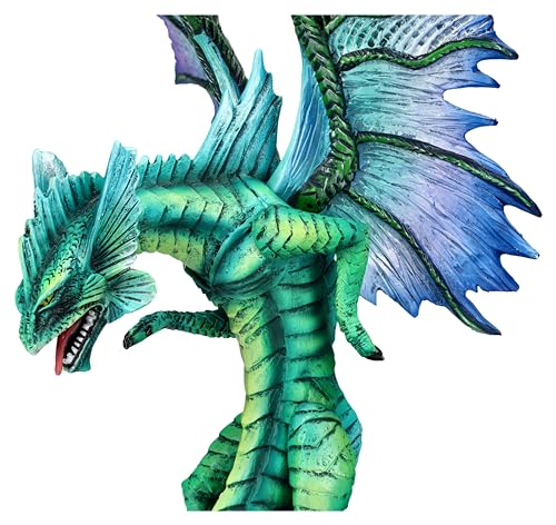 Figura Dragón de Agua 13 in para Decoración Hogar y Jardín miniatura 3