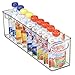mDesign Plastic Long Stackable Storage Organizer Container, Organization Bin w/Handles for Kitchen, Pantry, Fridge, Freezer, Cabinet, Perfect to Hold Breast Milk - Ligne Collection - Clear