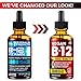 KTD BIOLABS B12 Sublingual 5000 mcg Drops - Made in USA - Vegan B12 Vitamins for Energy, Mood & Memory - Highly Bioavailable Sublingual Drops - Methylcobalamin for Women & Men - 2 fl. oz.