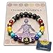 Pulsera Doble de 7 Chakras Joyas curativas de Christal