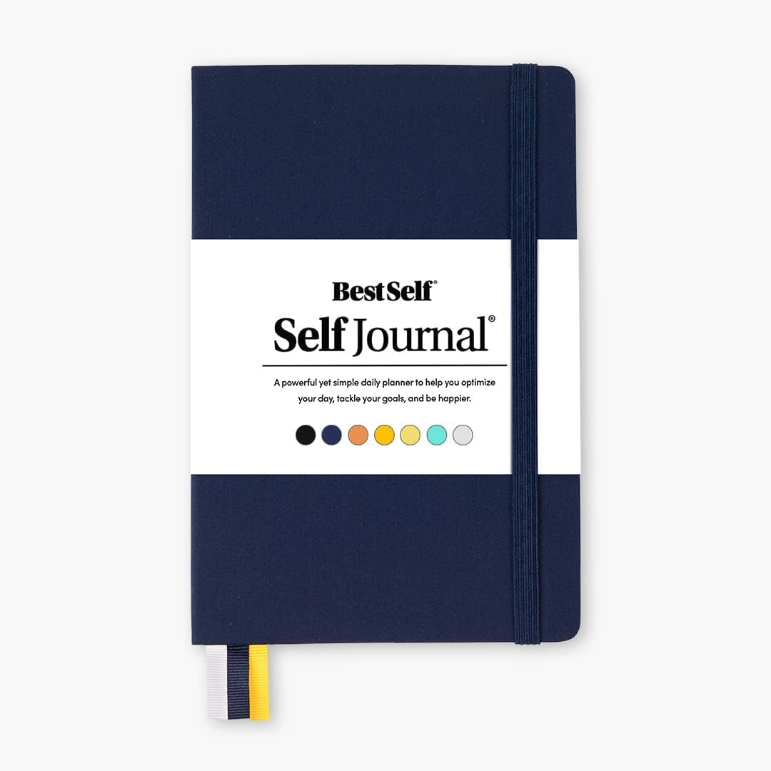 BestSelf 13-Week Productivity Journal with Prompts, Undated Planner and Guided Journal for Women and Men, Midnight