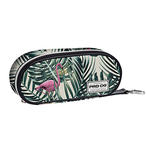 PRODG Flamingo Estuches, 21 cm, Verde, poliéster
