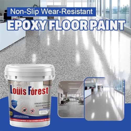 Generic High-Gloss Marble Effect Epoxy Floor Coating, 10KG, Waterproof, Non-Slip, Quick-Dry, Self-Leveling, Concrete, Tiles, Marble, Indoor/Outdoor