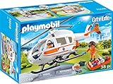 PLAYMOBIL City Life 70048 Rettungshelikopter, Ab 4 Jahren