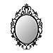 Ikea Mirror, oval, black 18210.51123.1220