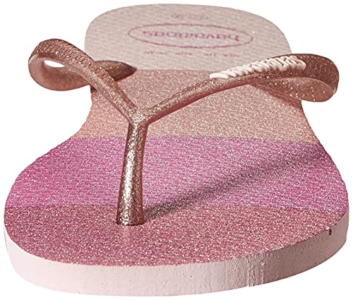 Chinelo Slim Palette Glow, Havaianas, Meninas, Candy Pink, 27/28