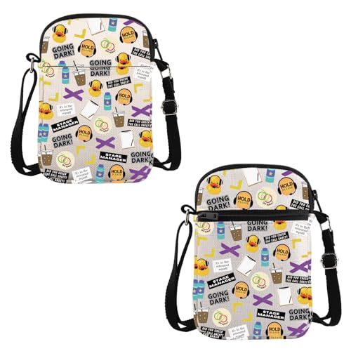 VAMSII Theater Tech Gift Stage Crew Crossbody Bag Stage Manager Travel Bag Theater Tech Crew Gift