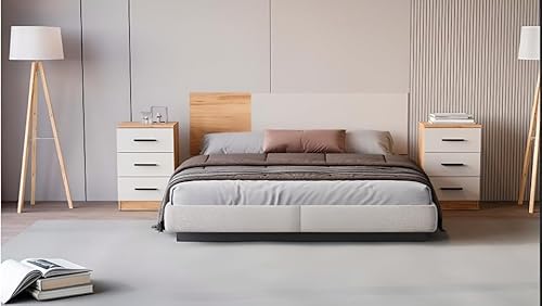 Cabecero de Matrimonio de Melamina con Herrajes