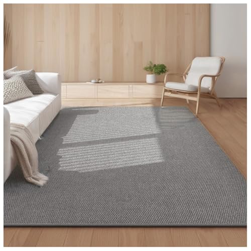 Genérico Alfombras For Sala De Estar, Alfombra Grande De Sisal For Dormitorio, Fácil De Limpiar, Alfombra Junto A La Cama Que No Se Desprende, Alfombra Interior Y Exterior(Gray,60x100cm/24x39in)