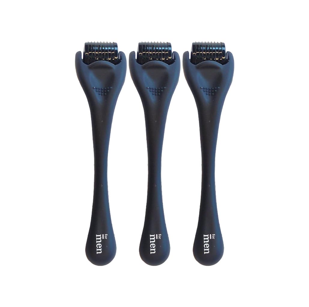 ForMen Growth Activator Roller For Hair Growth 0.5 mm with 540 Titanium Needles | Repairs Damaged Hair, Activates Hair Follicles | For Hair Fall & Hair Thickening | Reduces Acne Scars - (Pack of 3)