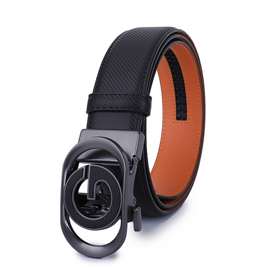 Designer Genuine Leather Mens Ratchet Belt 1 3 Automatic G Buckle Classic Jeans Reversible Gift