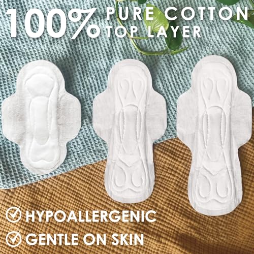 L. Pure Cotton Topsheet Pads For Women, Super Absorbency thumb #4