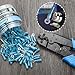 150PCS Heat Shrink Crimp Ring Connectors #10 Blue 16-14 AWG - Sopoby Electrical Ring Terminals - Heat Shrink Wire Connector Kit - Automotive, Marine, Audio, Industrial