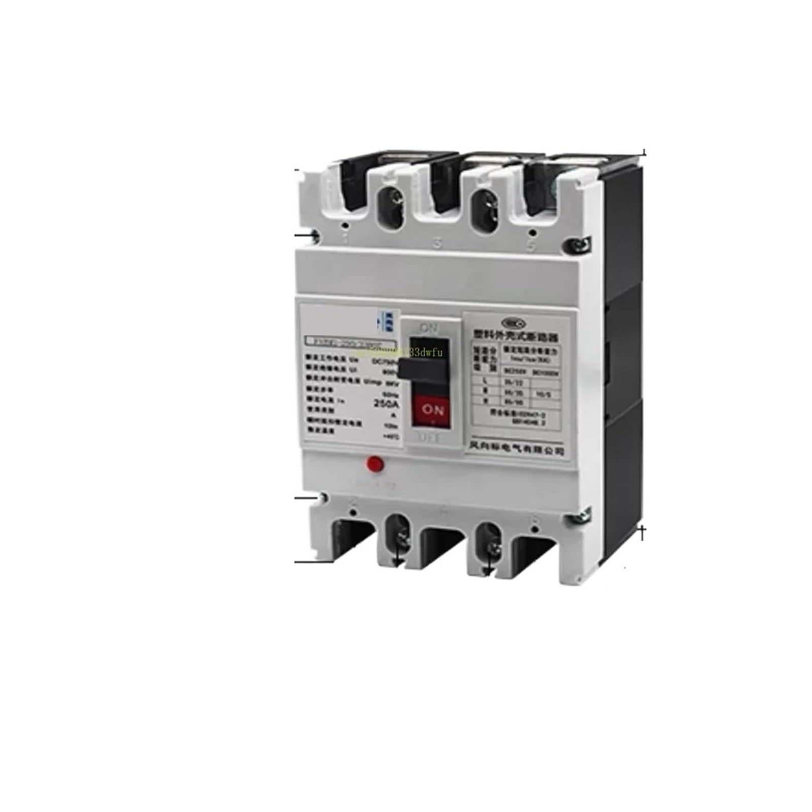 Disjoncteur boîtier moulé CC MCCB NSX 3P 750V 125A pour installation solaire et onduleur photovoltaïque