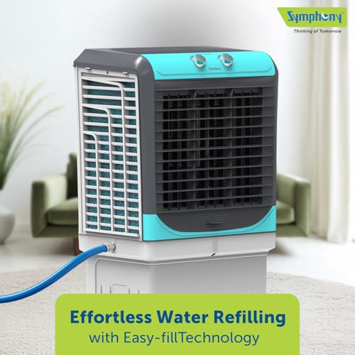 Image of Symphony Maxwind 55 Desert Air Cooler | 3-Side Honeycomb Pads | High-Capacity Cooling Technology | Powerful Air Cooler Fan | Easy-Fill System | 1-Year Warranty