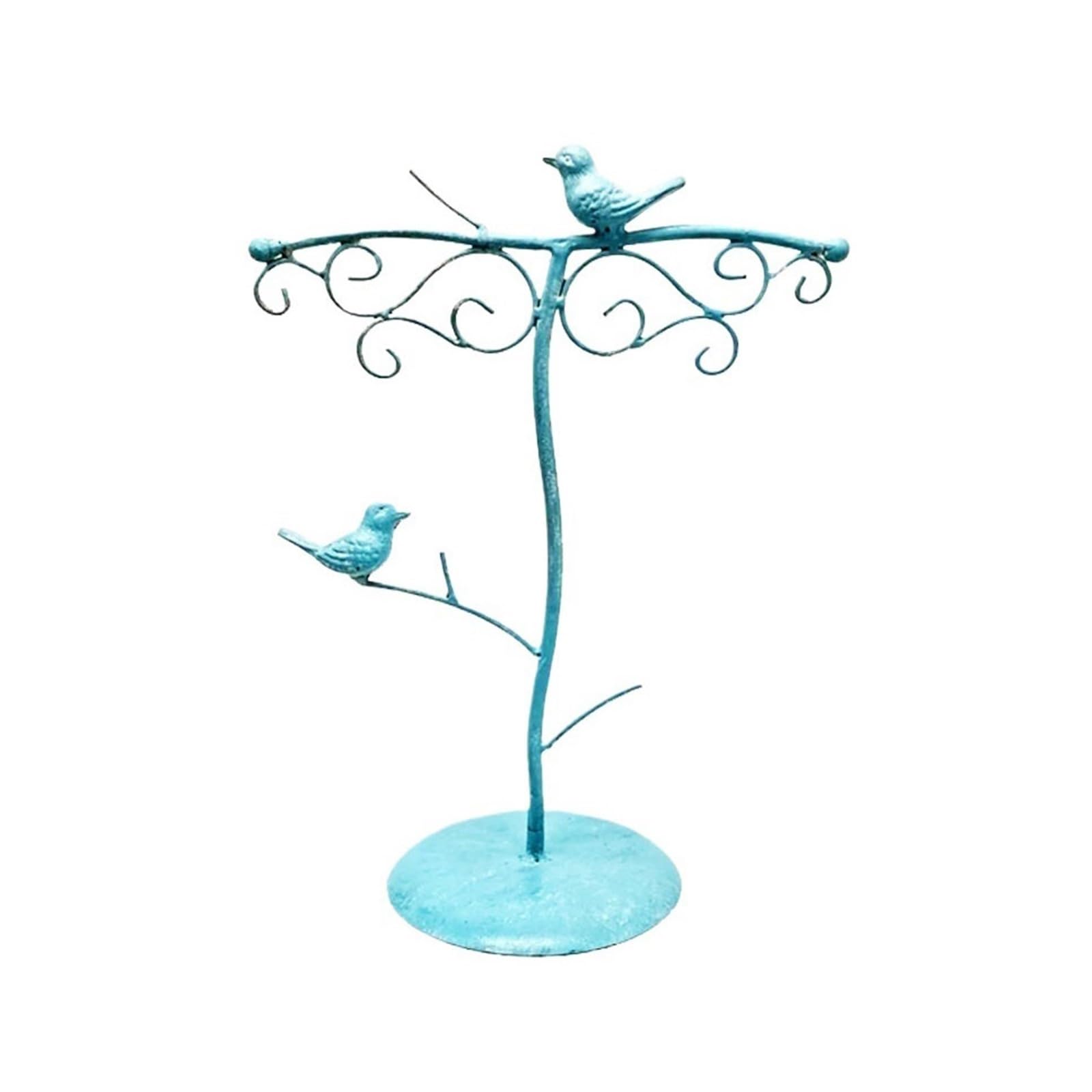 guiling-1986 Jewelry Organizer Iron Jewelry Display Stand with Bird Decor Jewelry Display