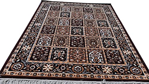 Image of Home Decore Acrylic Carpet for Your Living Room & Drawing Room Aywhere in Your Home (90x150 Coffee Colour)- 3x5 Feet