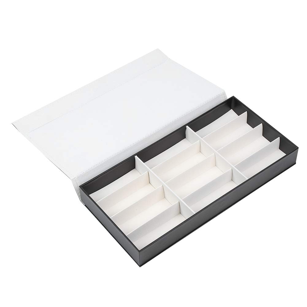 zolyet Organizador de 12 rejillas, tablero de densidad de poliuretano, para gafas de sol, caja de almacenamiento para joyas