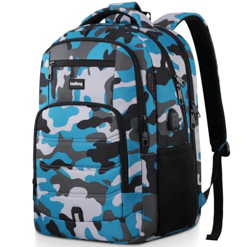 Image of kadilong 17.3 Inch Laptop Backpack for Men Business Travel Anti Theft,School Backpack Bookbag for Teens Boys for College